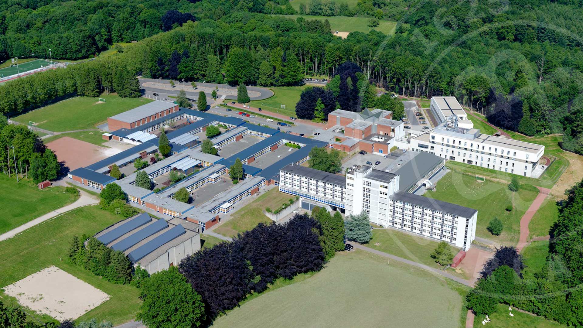 Vue aérienne du campus